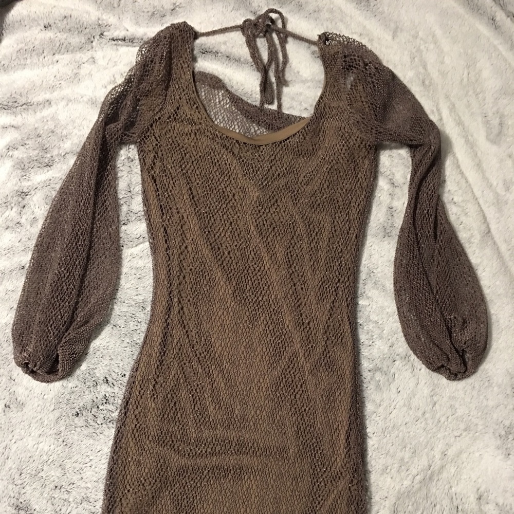 Brown Mini Dress
